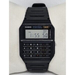 Unisex VTG Casio CA-53W Calculator Digital Alarm Chrono Databank Black Watch 09